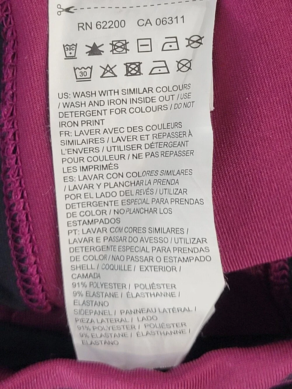 Puma Girls' Pink & Black Performance Leggings Women Size M. - Picture 7 of 9